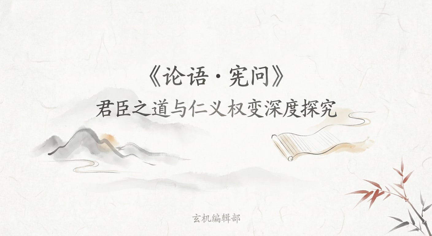 《论语·宪问》君臣之道与仁义权变深度探究