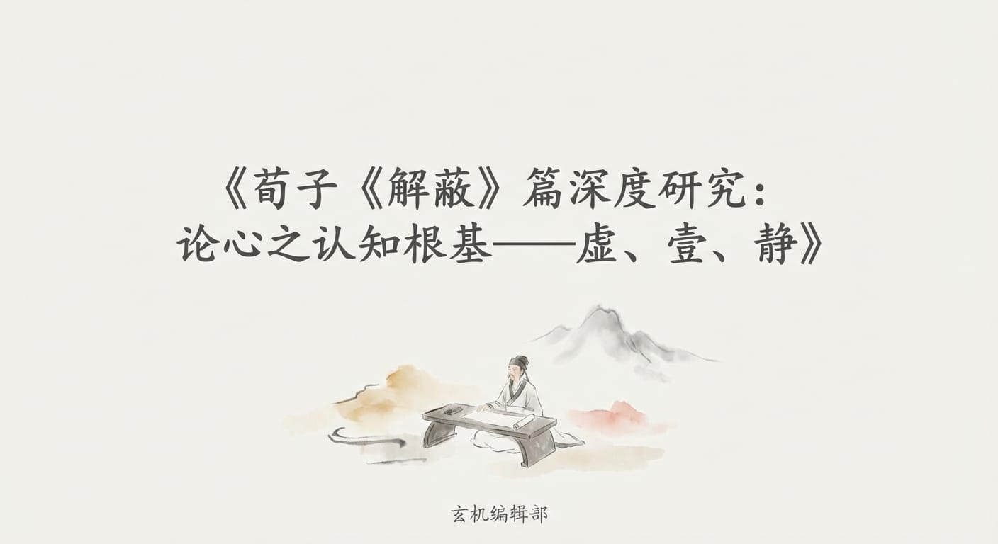 荀子《解蔽》篇深度研究:论心之认知根基——虚、壹、静