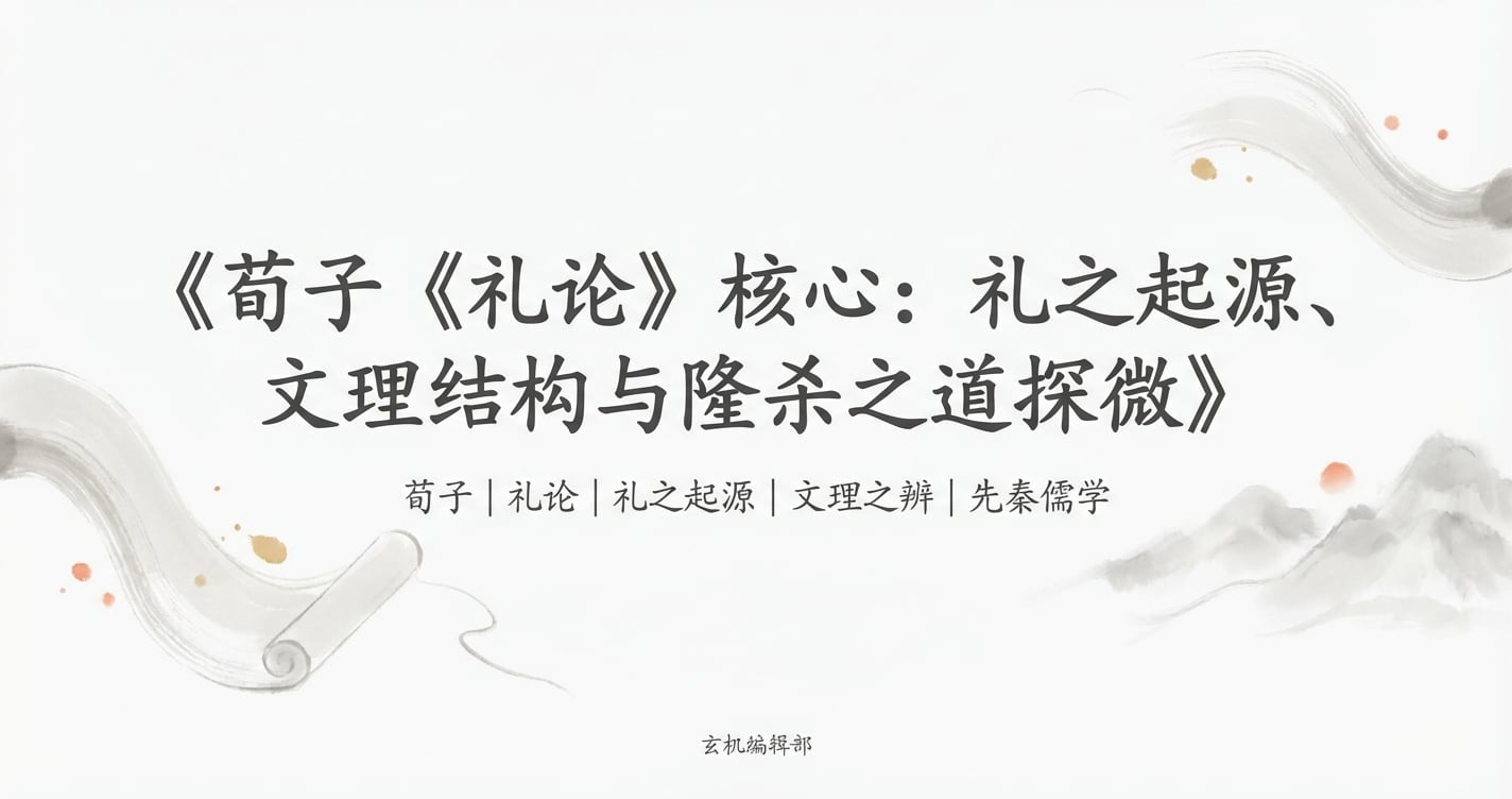 荀子《礼论》核心:礼之起源、文理结构与隆杀之道探微